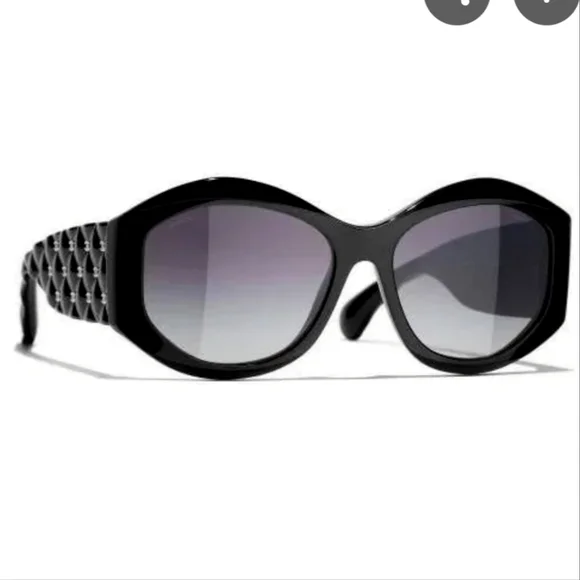 CHANEL Black Designer Sunglasses  Glasses : Grey.Ref. CH5486 C760/S6 56-… - Picture 2 of 16